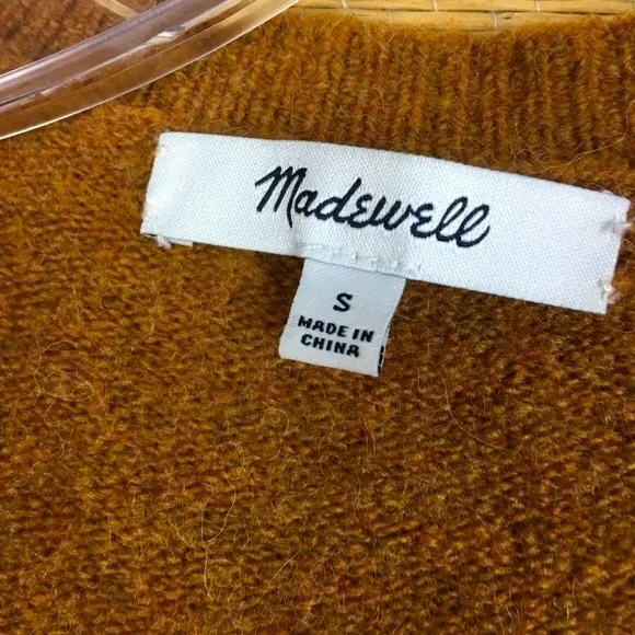 MADEWELL Wrap-Front Pullover Sweater in Coziest Yarn - Picture 7 of 8